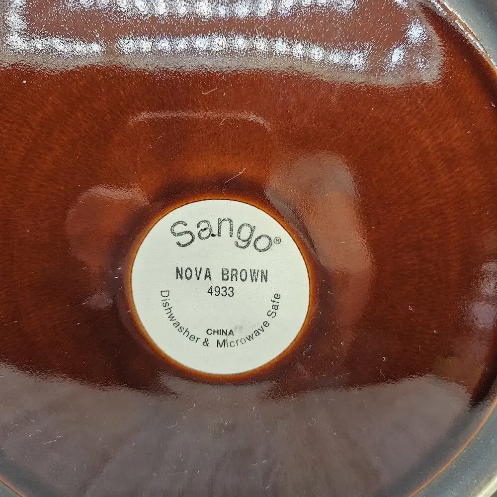 Sango Nova Brown 4933 Chop Plate 12